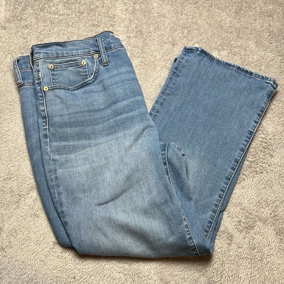 Madewell Cali Demi Boot Jeans in Timpson Wash Size 32 - Picture 1 of 8
